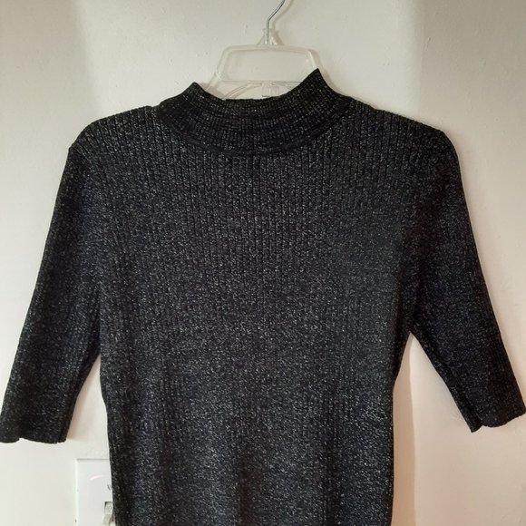 Maddie steel black glittery top high neck size XL - Picture 4 of 5
